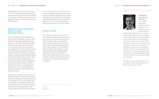 Chapter 10 | TREATMENT OF AORTIC VALVE STENOSIS 111110 Chapter 10 | TREATMENT OF AORTIC VALVE STENOSIS
THE HEART REVEALED RADIOLOGY IN THE DIAGNOSIS AND MANAGEMENT OF CARDIAC CONDITIONSTHE HEART REVEALED RADIOLOGY IN THE DIAGNOSIS AND MANAGEMENT OF CARDIAC CONDITIONS
Finally, as this is an invariably older popula-
tion, CT provides simultaneous evaluation of
sometimes unsuspected but clinically relevant
non-vascular incidental findings, with varying
degrees of impact on the TAVI procedure and
clinical outcome.
RECENT DEVELOPMENTS
AND FUTURE
PERSPECTIVES
As our understanding of the pathophysiol-
ogy of aortic valve stenosis evolves, a clear
relation has been established between the
amount of valve leaflet calcifications and the
likelihood of having severe valve stenosis.
This is important, as in certain conditions
(e.g. patients with low left ventricular output)
the clinically suspected diagnosis of valve
stenosis cannot be confirmed using Doppler
ultrasound, due to paradoxical results falsely
indicating less severe stenosis (the so-called
low-flow, low-gradient subpopulation). In
these specific patients, recent investigations
have shown that a simple quantification of
leaflet calcification can provide diagnostic
information in confirming the diagnosis of
severe valve stenosis independently of the
ultrasound results.
Finally, recent multicentre studies have indi-
cated the at least non-inferiority of the TAVI
procedure compared to surgical replacement
in the population of only intermediate surgi-
cal risk. While at this stage it is still not com-
mon practice to use TAVI outside the patient
population with high surgical risk, these
results indicate that the potential population
which may benefit from TAVI may expand in
the future, potentially leading to fewer open
surgical procedures. Nevertheless, important
questions remain to be solved, including still
unknown data regarding the long-term dura-
bility of THV. This is a crucial point before
applying this technique in younger patients.
CONCLUSION
One cannot deny that the introduction of
transcatheter valve replacement techniques
has a significant impact on the treatment
of aortic valve stenosis, providing a ther-
apeutic option in patients who previously
could only be offered palliative supportive
care. While currently it is only indicated in
high-risk patients, recent reports suggest
a potential expansion of the applicable
population in the future. Therefore, it is
safe to state that the impact of TAVI on the
treatment of valvular heart disease will only
increase as more evidence and experience
is gathered.
References
See page 234
DR. RODRIGO
­SALGADO, MD,
PHD, EBCR
is a consultant
radiologist at
Antwerp University
Hospital, a staff
member at the Holy
Heart Hospital Lier
and the current president of the non-invasive
cardiovascular imaging section of the Belgian
Society of Radiology. He has special expertise
in non-invasive cardiovascular imaging with
CT and MR, with a focus on emerging CT/MR
imaging technologies and non-invasive imaging
evaluation of cardiovascular interventions. In
this capacity, and also as an executive board
member of the ESCR, he enjoys teaching and
promoting non-invasive cardiovascular imag-
ing to residents and other radiologists through
lectures and workshops at national and interna-
tional meetings.
He will be the future congress president of the
annual ESCR meeting, to be held in Antwerp,
Belgium, on October 24–26, 2019.
 