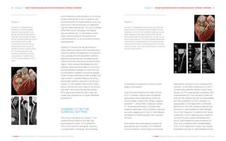 Chapter 1 | BASIC BUILDING BLOCKS IN NON-INVASIVE CARDIAC IMAGING 15
THE HEART REVEALED RADIOLOGY IN THE DIAGNOSIS AND MANAGEMENT OF CARDIAC CONDITIONS
14 Chapter 1 | BASIC BUILDING BLOCKS IN NON-INVASIVE CARDIAC IMAGING
THE HEART REVEALED RADIOLOGY IN THE DIAGNOSIS AND MANAGEMENT OF CARDIAC CONDITIONS
unnecessary conventional coronary angio­
graphy procedures9
.
Initial recommendations for when the use
of CT in cardiac imaging was considered
appropriate were endorsed by American
and European cardiac and cardiac imaging
societies10, 11
, noting that, in general, cardiac
CT should be performed in symptomatic
subjects, especially if the symptoms, age and
sex were suggestive of a low or intermediate
probability of suffering significant coronary
stenosis.
Most recent recommendations extend the
appropriate use of cardiac CT to different
clinical scenarios, confirming the previously
established indications and increasing their
number12
. In the field of detection of CAD in
symptomatic patients without known heart
disease, CCTA is appropriate in patients with
interpretable ECG, who are able to exercise
and who are presenting with an intermediate
pre-test probability of CAD. Similarly, it is
appropriate in individuals with uninterpret-
able ECG or who are unable to exercise and
have low or intermediate pre-test probabil-
ity of CAD (Figure 3). In patients with acute
symptoms, CCTA is appropriate in cases of
normal ECG and cardiac biomarkers and
low or intermediate pre-test probability of
CAD, and in patients with uninterpretable
ECG or non-diagnostic or equivocal cardiac
biomarkers and low or intermediate pre-test
is the intravenous administration of the drug,
usually starting with 5 mg. In patients with
contraindications to beta-blockers, short-act-
ing calcium channel blockers or ivabradine
may be viable alternatives. The use of nitrates
(400–800 mg of sublingual nitro-glycer-
ine) just before the CT examination is also
highly recommended in the absence of
contraindications, so as to achieve coronary
vasodilatation4
.
Cardiac CT should only be performed in
cases where the results have the potential to
influence patient management or prognosis5
.
Thus, besides the clinical benefit, radiation
exposure should also be considered when
ordering the test and carrying out the exam-
ination. From a technical perspective, the
radiation dose should be kept to a minimum
and all available strategies to avoid the use
of unnecessary radiation should be applied.
These include tailoring the tube voltage6
and
tube current7
to patient habitus and using
automated radiation exposure control tech-
niques (i.e. ECG-based tube current modu-
lation), limiting the scan range to the clinical
indication, and using the optimal cardiac
ECG-gating technique for each case (ret-
rospective, prospective or single-heartbeat
acquisition)8
.
CARDIAC CT IN THE
CLINICAL SETTING
The clinical indications of cardiac CT are
predominantly based on its high neg-
ative predictive value. CCTA allows for
CAD to be ruled out with great certainty
in symptomatic individuals, thus avoiding
Figure 2
Coronary CT angiography per-
formed using single-heartbeat
high-pitch spiral acquisition in a
46-year-old woman with atypical
chest pain and shortness of breath.
(A) 3D-cinematic rendering. Curved
planar reformats of the right
coronary artery (B), left anterior
descending coronary artery (C),
and left circumflex coronary artery
(D). The study allowed for the
exclusion of significant coronary
artery disease. A radiation dose
of 0.65 mSv was employed in this
study.
A
B C D
A
B C D
Figure 3
Coronary CT angiography performed on a 57-year-old
man with atypical chest pain and intermediate pre-test
probability of CAD. (A) 3D-cinematic rendering. Curved
planar reformats of the right coronary artery (B), left
anterior descending coronary artery (C), and left circum-
flex coronary artery (D). The study showed scattered cal-
cified and non-calcified plaques (arrows) predominantly
involving the left anterior descending and left circumflex
coronary arteries. The study allowed ruling out significant
coronary artery stenosis.
 