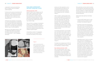 Chapter 16 | SUDDEN CARDIAC DEATH 161160 Chapter 16 | SUDDEN CARDIAC DEATH
THE HEART REVEALED RADIOLOGY IN THE DIAGNOSIS AND MANAGEMENT OF CARDIAC CONDITIONSTHE HEART REVEALED RADIOLOGY IN THE DIAGNOSIS AND MANAGEMENT OF CARDIAC CONDITIONS
arteries but it also represents a non-in-
vasive technique which allows for the
quantification of stenosis and which
provides information about character-
istics of plaques and their vulnerability
(Figure 1).
CMR in ischaemic cardiomyopathy (ICM)
can accurately quantify left ventricular EF
and mass, which are strong predictors of
ventricular arrhythmias. Also, the pres-
ence and extent of LGE correlates with
outcomes. The myocardial scar extent,
assessed by CMR-LGE, correlates closely
with pathological quantification of irrevers-
ible myocardial injury at all stages of infarct
evolution beyond the acute event period
(Figures 2 and 3).
The infarcted myocardium can be divided
into 1) core infarct zone; 2) grey or peri-in-
farct zone; and 3) total infarct core peri-in-
farct zones. Recent evidence suggests that
the heterogeneity in scar tissue can create
electrical dispersion and areas of slow
conduction that are a substrate for elec-
trical re-entry and malignant arrhythmia
(Figure 4).
This leads to an increasing use of CMR not
only for risk stratification but also to guide
ICD implantation or ablation therapy.
Non-atherosclerotic CAD
Many non-atherosclerotic CADs, includ-
ing anomalous origin of coronary arteries,
acute dissection, myocardial bridging,
vasculitis and coronary artery spasm, can
be the pathophysiologic substrate for SCD,
especially in young people and particularly
in athletes.
More specifically, coronary artery anomalies
can be divided into haemodynamically signifi-
cant anomalies, which may be associated with
shunting, ischaemia, or sudden cardiac death,
and anomalies that are usually not haemody-
namically significant.
Haemodynamically significant anomalies
include:
−− Coronary artery atresia, which is a rare
condition with only a handful of cases
recorded in the literature (Figure 5)
−− Anomalous origin from the pulmonary
artery, also known as ALCAPA/ARCAPA
(anomalous origin of the left/right coro-
nary artery from the pulmonary artery), in
which the development of a collateral cir-
culation from the right pulmonary artery
to the anomalous left coronary circulation
and the decrease of pulmonary vascular
resistance result in the steal of blood flow
from the myocardium to the pulmonary
trunk (Figure 6)
−− Interarterial course, in which a coronary
artery arises off a contralateral sinus
of Valsalva, with a course between the
aortic root and pulmonary artery. This is
the coronary anomaly more commonly
associated with SDC, leading to it being
described as ‘malignant’ (Figure 7). Sev-
eral reasons have been suggested for the
association between this coronary anom-
aly and SCD, but the most important
include the associated presence of a slit-
like orifice or otherwise stenotic ostium,
an acute angle between the anomalous
coronary artery and the aorta and an
intramural aortic segment
a substrate for ventricular arrhythmias,
both in ischaemic and non-ischaemic
cardiomyopathies.
Furthermore, the extent and architecture of
fibrosis, even in the absence of contractile
dysfunction, leads to electrophysiological
derangements that increase the risk of
scar-related re-entry ventricular arrhyth-
mias and of SCD.
CMR allows the visualisation of myocardial
scars with the late gadolinium enhancement
(LGE) technique, with proven histopatholog-
ical correlation. Furthermore, the geographic
distribution of LGE helps distinguish among
different types of cardiomyopathies.
Because of its high spatial resolution, CMR
can differentiate different scar patterns
and detects areas with interstitial fibro-
sis or oedema with T1- and T2-mapping
techniques.
SCD AND CORONARY
ARTERY DISEASE (CAD)
Atherosclerotic CAD
About 75–80% of SCD in patients over 40
years of age is caused by atherosclerotic
CAD; SCD in these individuals is often
the consequence of cardiac arrhythmia,
induced by an abrupt condition of throm-
bosis and acute myocardial event, caused
by coronary artery plaque rupture, fissur-
ing or haemorrhage.
The risk of SCD is increased in the presence
of lipid-rich vulnerable plaques with posi-
tive remodelling, multivessel involvement or
in the case of abrupt proximal obstruction
rather than progressive diffuse stenosis with
collateral vessels formation.
In this setting, coronary CT angiography
(CCTA) does not only provide informa-
tion about the anatomy of the coronary
Figure 1
Case of a 51-year-old male with
effort-induced chest pain. Coronary
CT angiography shows a significant
stenosis of the left main trunk due
to a non-calcified eccentric plaque
with positive remodelling (vulnera-
ble plaque). An angled appearance
of the vessel at the level of its origin
from the cusp is also evident.
A B
C
 