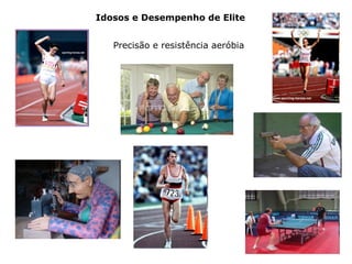Idosos e Desempenho de Elite
Precisão e resistência aeróbia
 