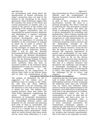 Prospects and Challenges of Sustainable Development in Africa | PDF