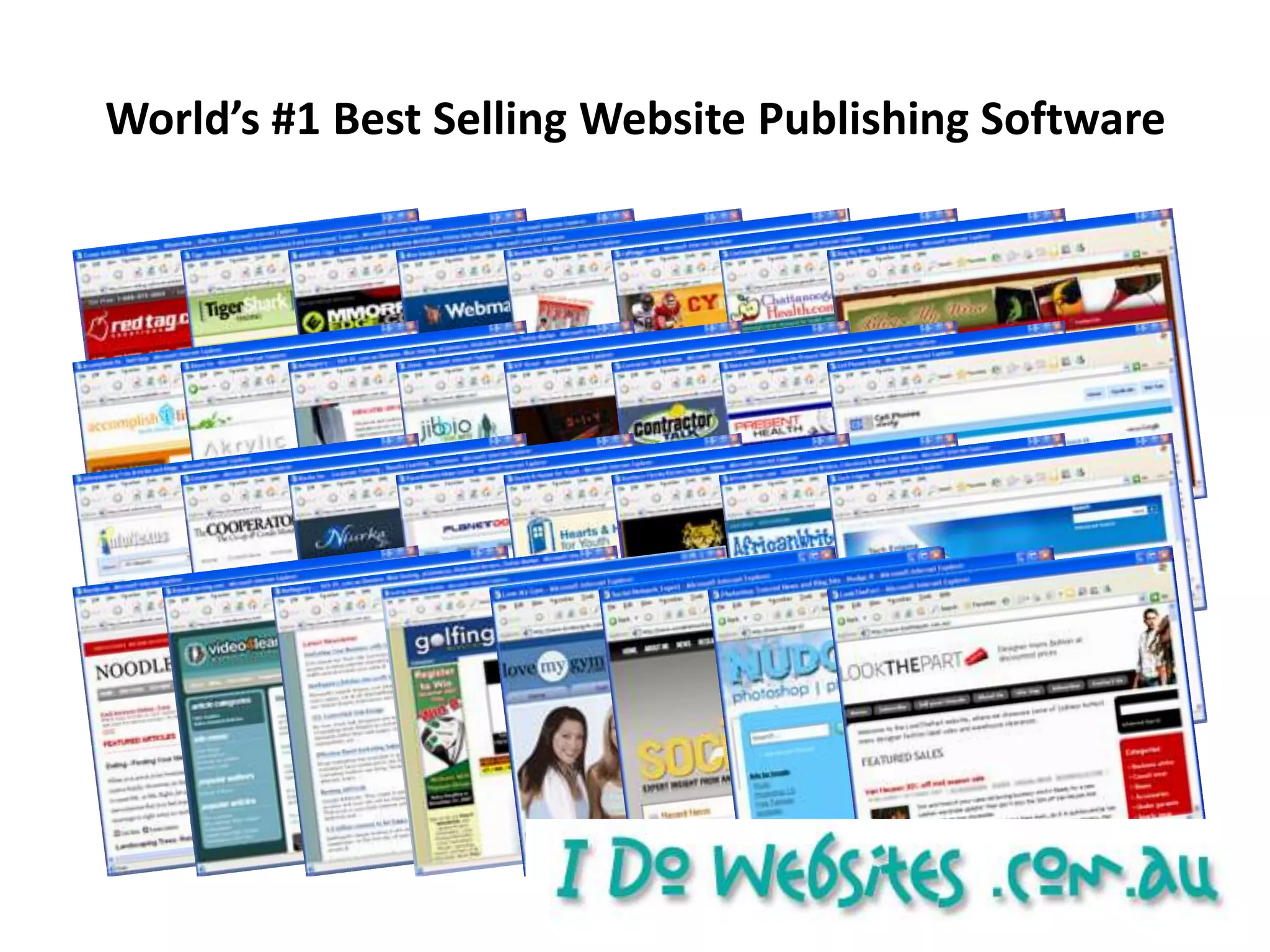World’s #1 Best Selling Website Publishing Software