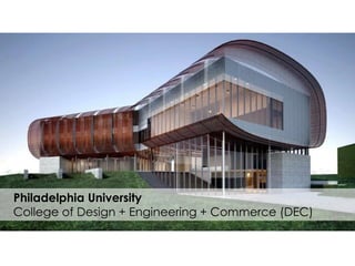    Philadelphia University    College of Design + Engineering + Commerce (DEC) 