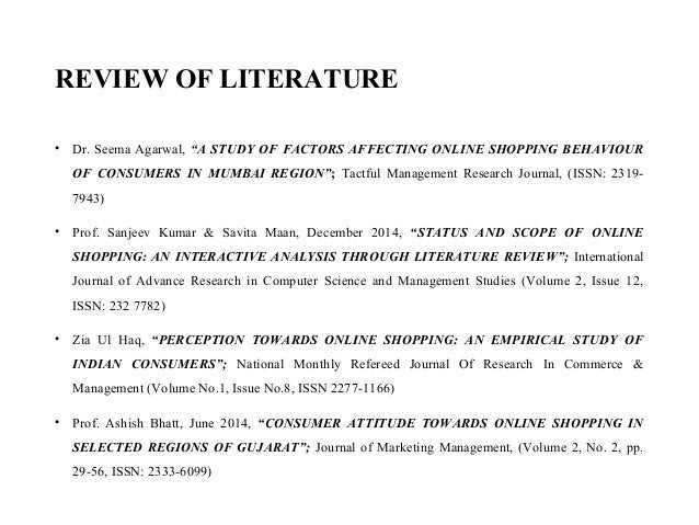 Factors affecting online buying behaviour literature review