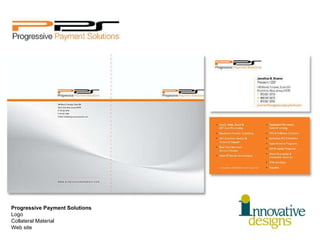 Progressive Payment Solutions Logo Collateral Material Web site 