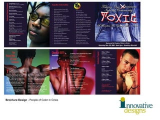 Brochure Design  - People of Color in Crisis 