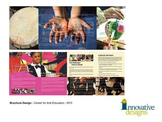 Brochure Design  - Center for Arts Education - NYC 