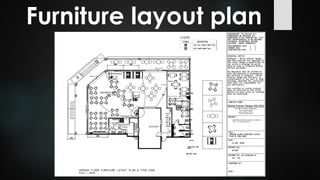 Furniture layout plan
 