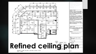 Refined ceiling plan
 
