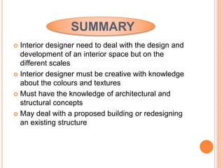 Interior designer profession presentation | PPTX