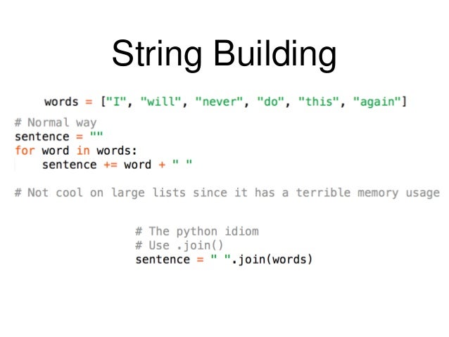 Everyday Python Idioms