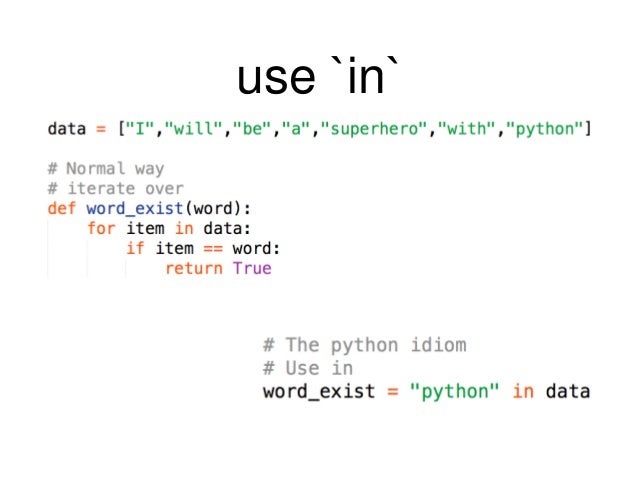Everyday Python Idioms