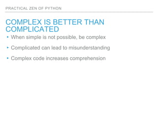 Practical Zen of Python | PPTX