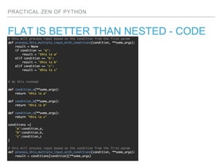 Practical Zen of Python | PPT | Free Download