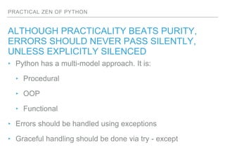 Practical Zen of Python | PPTX
