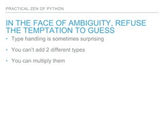 Practical Zen of Python | PPTX