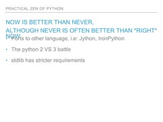 Practical Zen of Python | PPTX