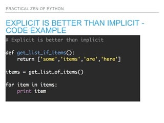 Practical Zen of Python | PPT | Free Download