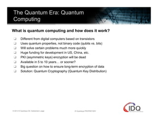 The Quantum Era & Quantum Key Distribution | PDF