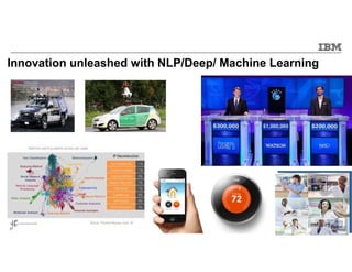 © 2015 IBM Corporation27
Innovation unleashed with NLP/Deep/ Machine Learning
 