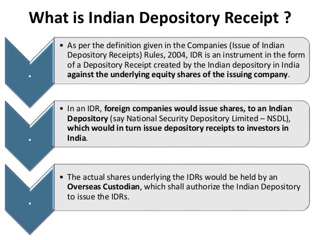 Image result for indian depository receipts