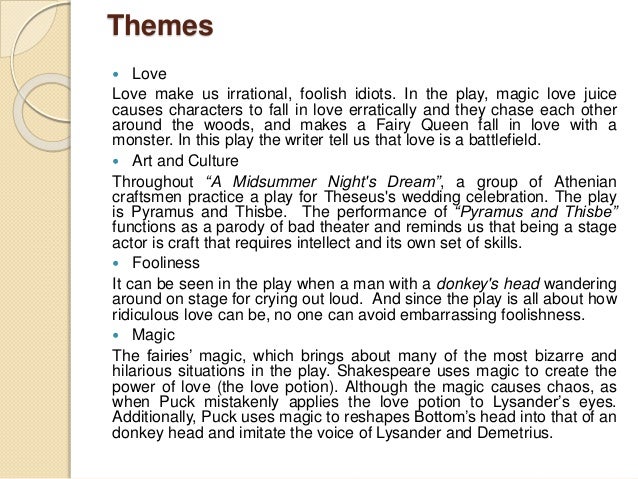 Essays On English Language Midsummer Nights Dream Essays Examples Narrative Essays Examples For High School also Compare And Contrast High School And College Essay The Foolish Love Of The Characters In A Midsummer Nights Dream By Animal Testing Essay Thesis