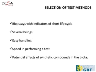 Selection of Biological Methods for Industrial Effluents Assessments | PPT