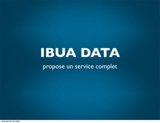 IBUA DATA : Le reporting visuel : Pour Qui?