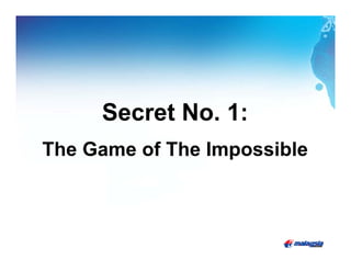 MAS: Idris Jala 6 Secrets of Business Transformation