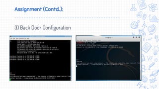 Assignment (Contd..):
3) Back Door Configuration
 