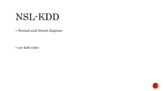  Normal and Attack diagram
 see kdd video
 