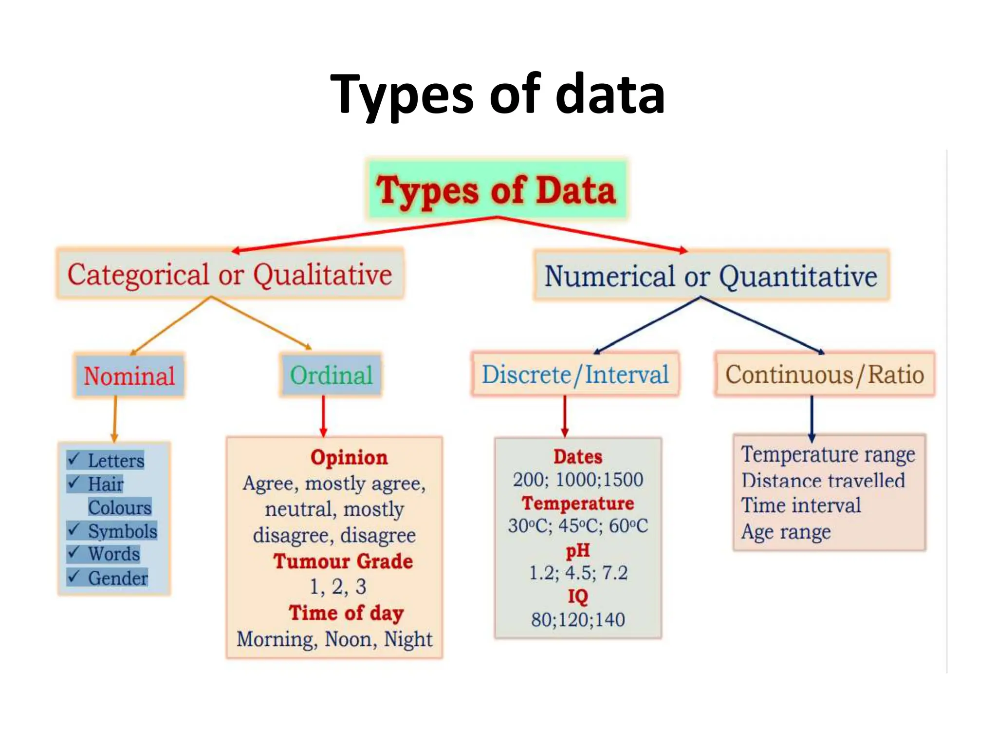 Types of data
 