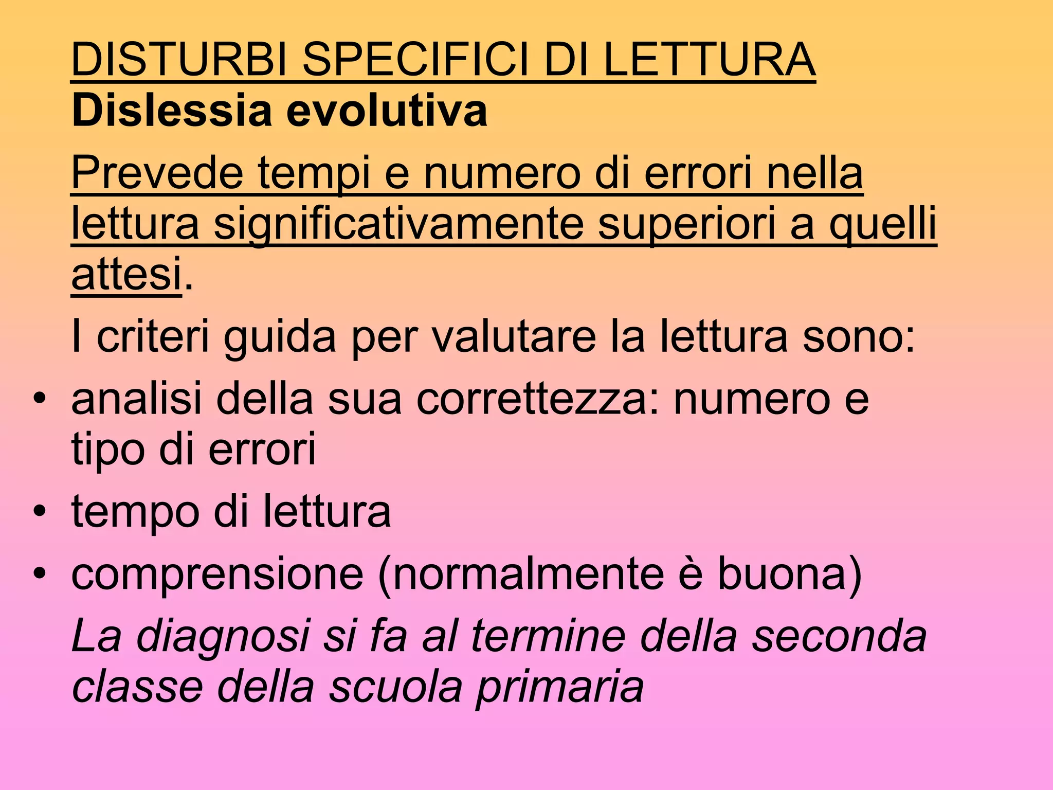 disturbi neurologici 