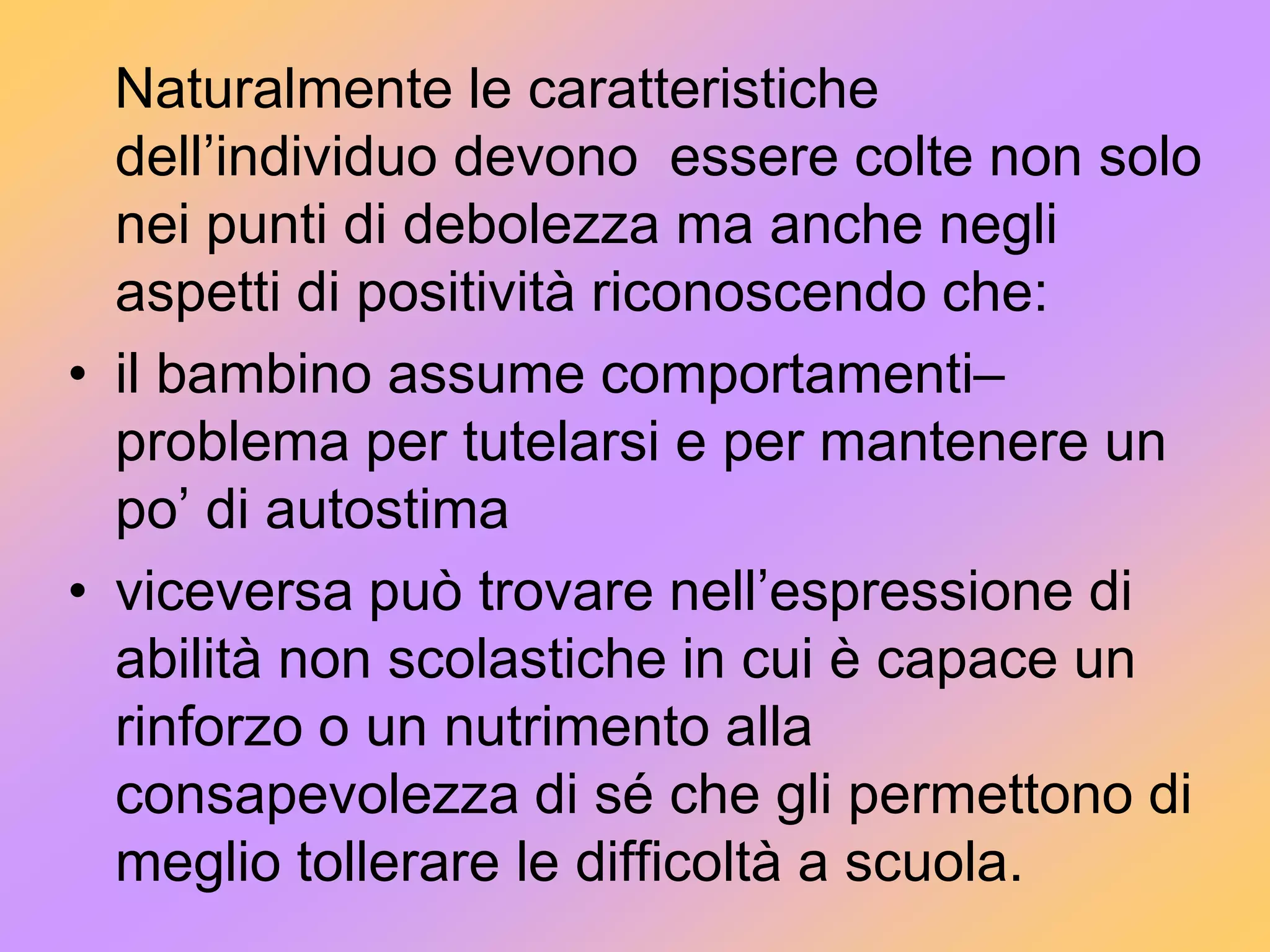 discontinuità nel gesto