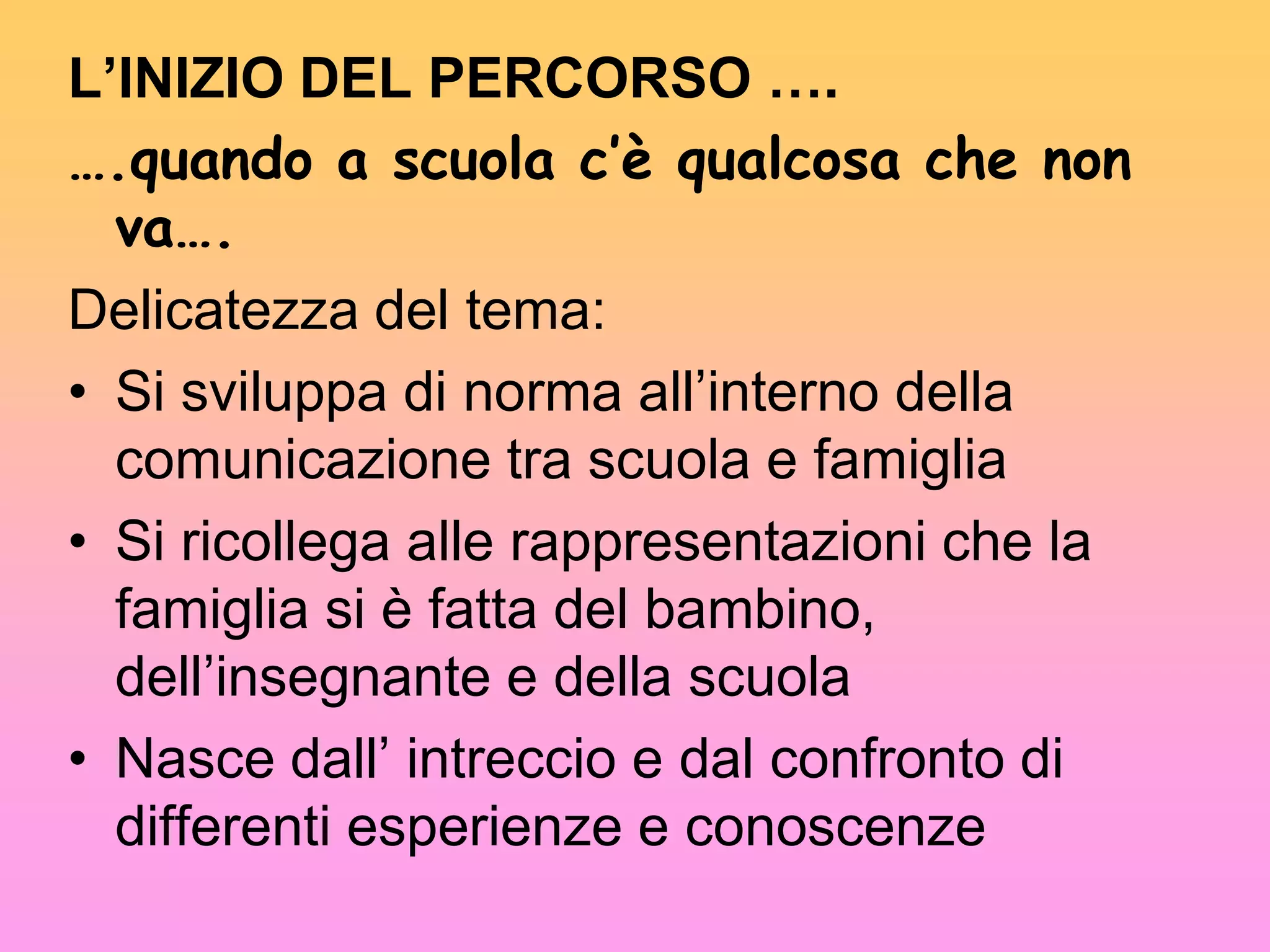 inesatta legatura dei segni