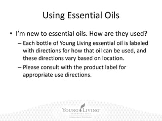 How to use Essential Oils Safely