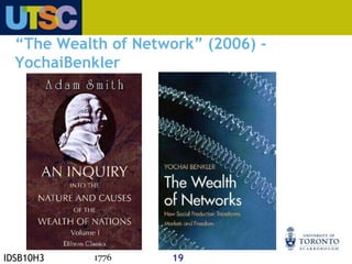 In the past, social networks were more limited in different spheres. Networks were more exclusive. The Internet changed the nature of networks by making them more inclusive and easy to participate.Manuel CastellsIDSB10H316