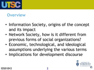 Information Society, origins of the concept and its impact