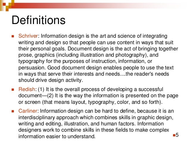 Information Design for Technical Communicators: Scratching the Surface