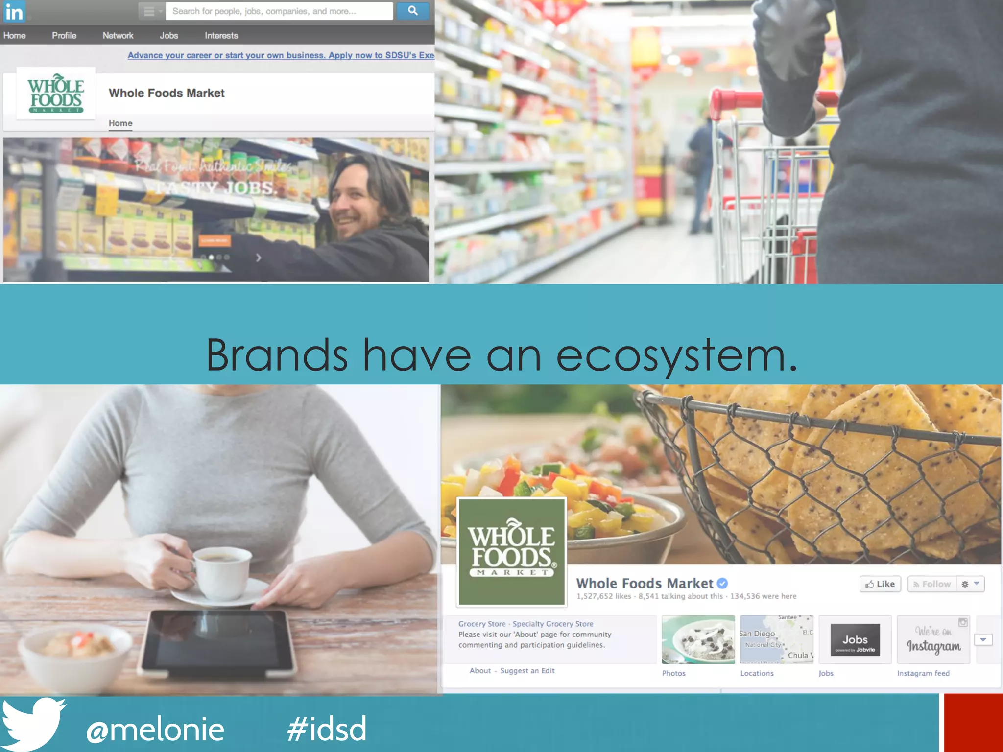 @melonie #idsd
Brands have an ecosystem.
 