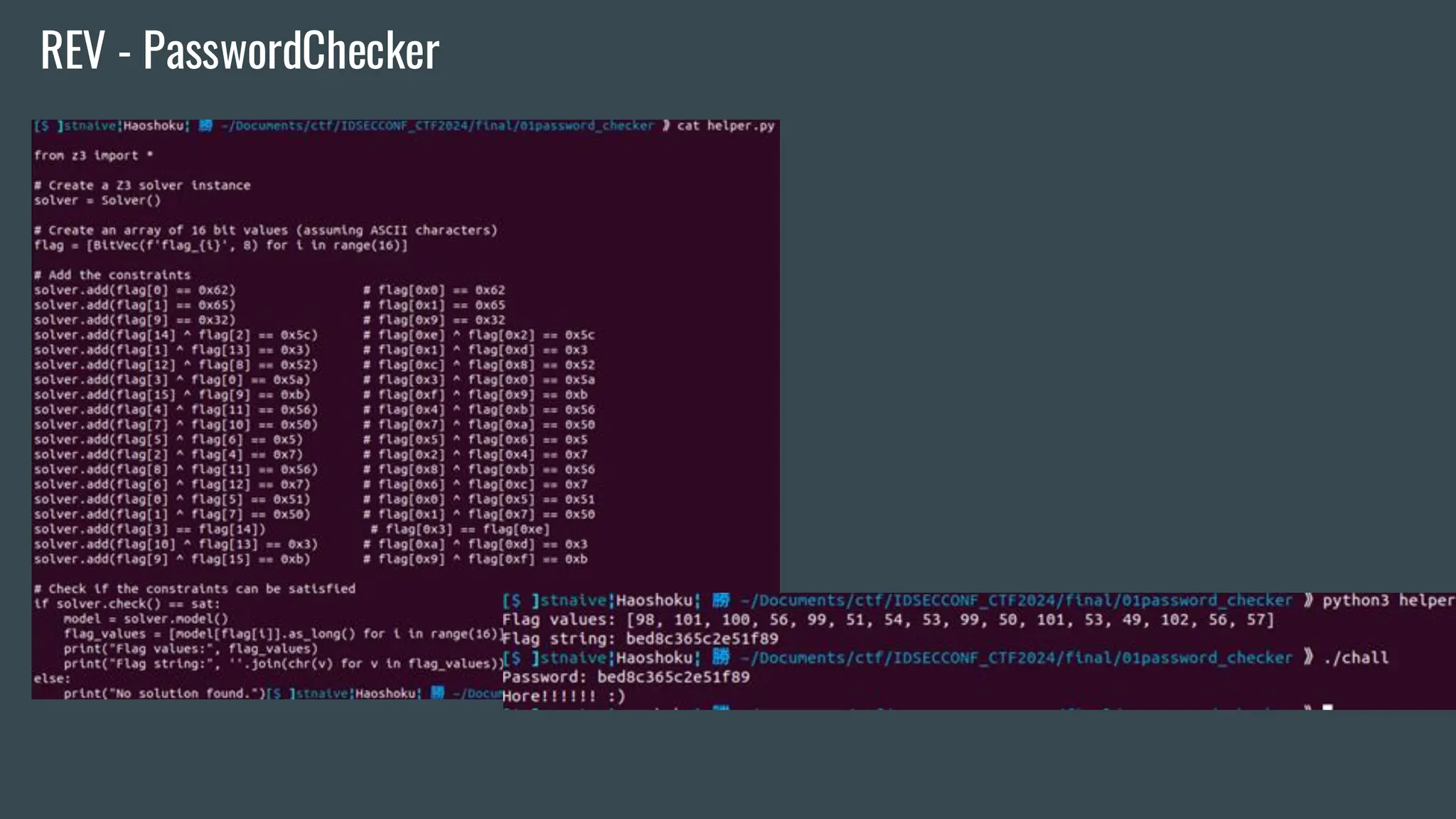 REV - PasswordChecker
 