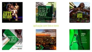 Festival de
NEGRA
ARTE
portalbelohorizonte.com.br
10 de abril a 30 de junho
Jardins de
BURLE
MARX
Leceat exerae ne ne etur, ommolo dic temoluptam imusda dus intem estrunt.
Bitatus aut que eturiae etum consequae maximod minto to dolupta por maxi-
mi, quas es comnienis expl.
portalbelohorizonte.com.br
Festival de
NEGRA
ARTE
10 de abril a 30 de junho
Leceat exerae ne ne etur, ommolo dic temoluptam im-
usda dus intem estrunt.
Bitatus aut que eturiae etum consequae maximod
portalbelohorizonte.com.br
ARQUIVO PÚBLICO
DA CIDADE DE
BELO
HORIZONTE
portalbelohorizonte.com.br
CONCURSO
LITERÁRIO
2022
portalbelohorizonte.com.br
10 de setembro a 30 de novembro
CIRCO
NA RUA
Tiur aut que doluptae consed
modi consedior seque
dellaborepra nit porectio.
Obis sit verum ut aut optaers
pidus, corem as utas dolenis
verepratiis simint, saero es
demoluptur re qui comnimi.
portalbelohorizonte.com.br
aplicação com foto e texto
 