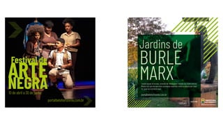 Festival de
NEGRA
ARTE
portalbelohorizonte.com.br
10 de abril a 30 de junho
Jardins de
BURLE
MARX
Leceat exerae ne ne etur, ommolo dic temoluptam imusda dus intem estrunt.
Bitatus aut que eturiae etum consequae maximod minto to dolupta por maxi-
mi, quas es comnienis expl.
portalbelohorizonte.com.br
 