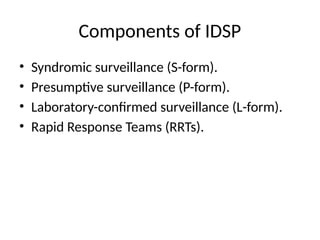 IDSP Enteric Diarrhea ARI Scabies .pptx