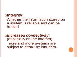 Definition:  Intrusion Detection System (IDS) is a software to determine if a computer network or server has experienced an unauthorized intrusion.