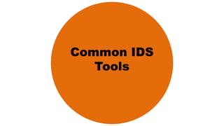 Common IDS
Tools
 