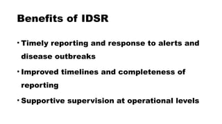Idsr Integrated Diseases Surveillance Response (IDSR.pptx