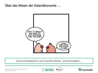 © Fraunhofer ·· Seite 3
Bildquelle: http://www.lolwithme.org (2016).
Über das Wesen der Datenökonomie …
If you’re not paying for it, you‘re not the customer - you‘re the product …
 