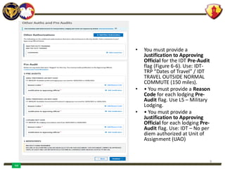 Comprehensive Guide to IDT-TRP Authorization and Travel Process in DTS ...