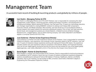 IDT Partners - Web Application Development | PPTX